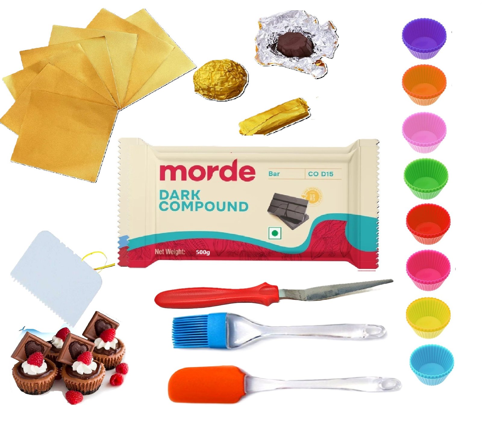 Dark Chocolate Making Kit with Morde Chocolate Compound