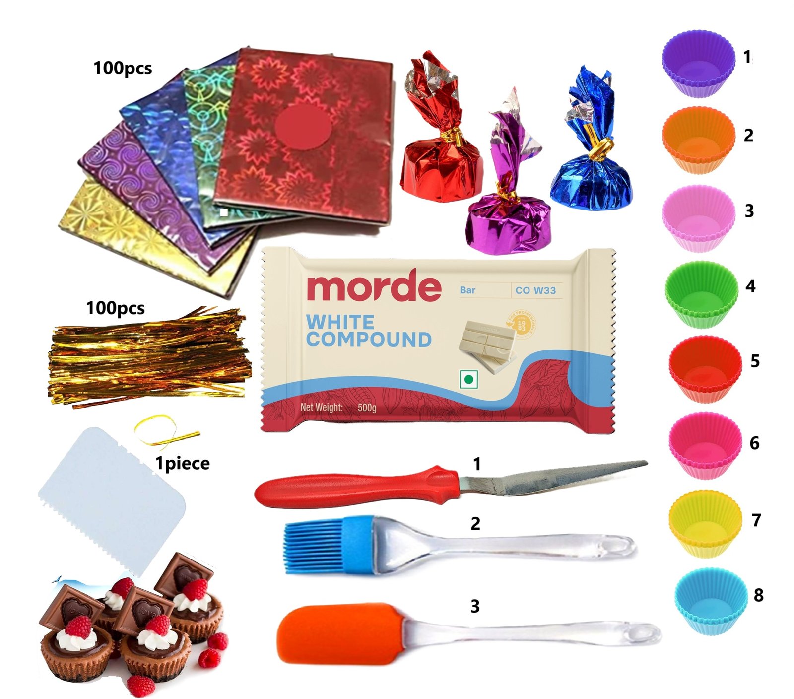 Chocolate Making Kit with Morde Chocolate Compound